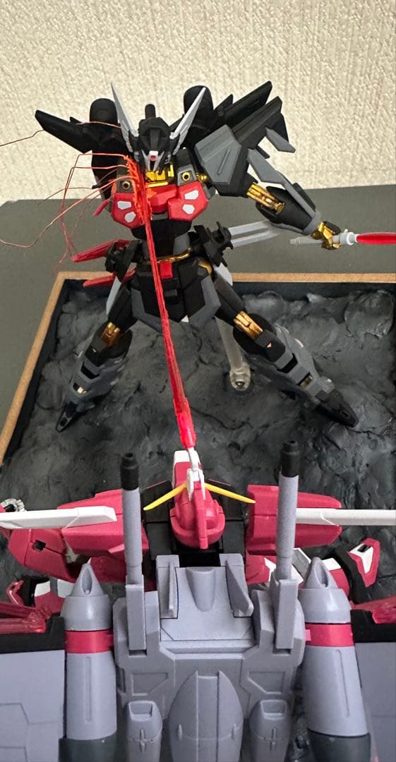 ガンダムジオラマ インフィニットジャスティス弍式 ブラックナイトス