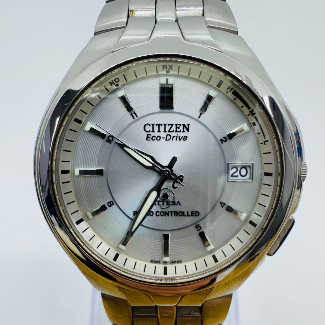 ✨CITIZEN✨ATTESA✨エコドライブ✨電波時計✨腕時計✨箱・付属品付き✨