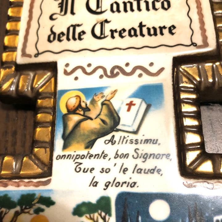 【お値下げ】 陶板画　Cantico delle Creature 太陽の讃歌