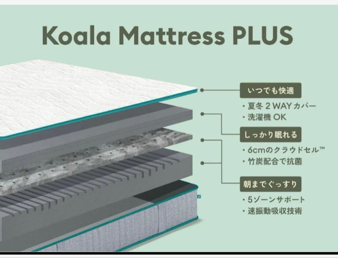 ✨コアラマットレプラス✨シングル✨正規品✨全国発送✨koala(R)未使用品！
