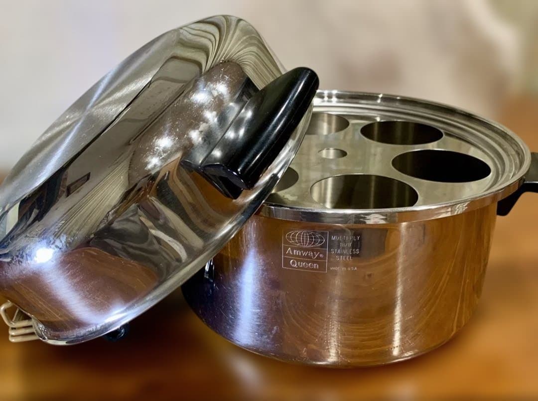 Amway Queen/IH/6Lシチューパンセット/大フライパン/大片手鍋