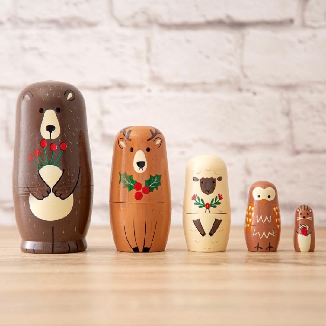 ニトリ クリスマス マトリョーシカ 動物 - メルカリ