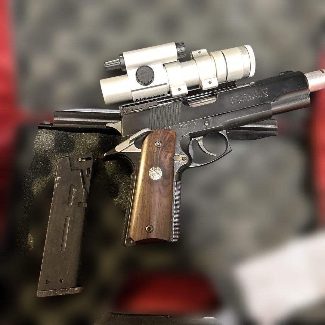 COLTGOLDCUPガスガンAimpointスコープ付き 説明書有り