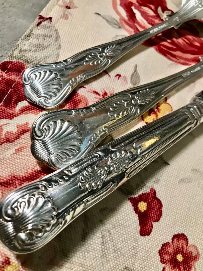 英國名門　お一人様　シェフィールド　ロンドン購入　銀器カトラリー3点セット