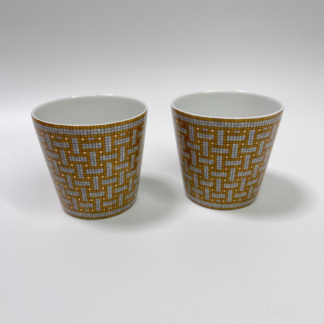 エルメス　ゴブレット 〈モザイク 24〉 ゴールド2客セット　新品未使用品