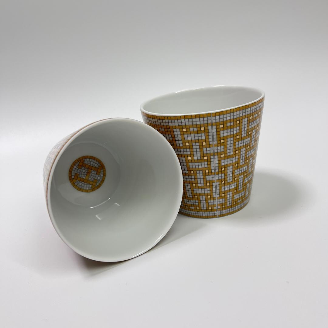 エルメス　ゴブレット 〈モザイク 24〉 ゴールド2客セット　新品未使用品