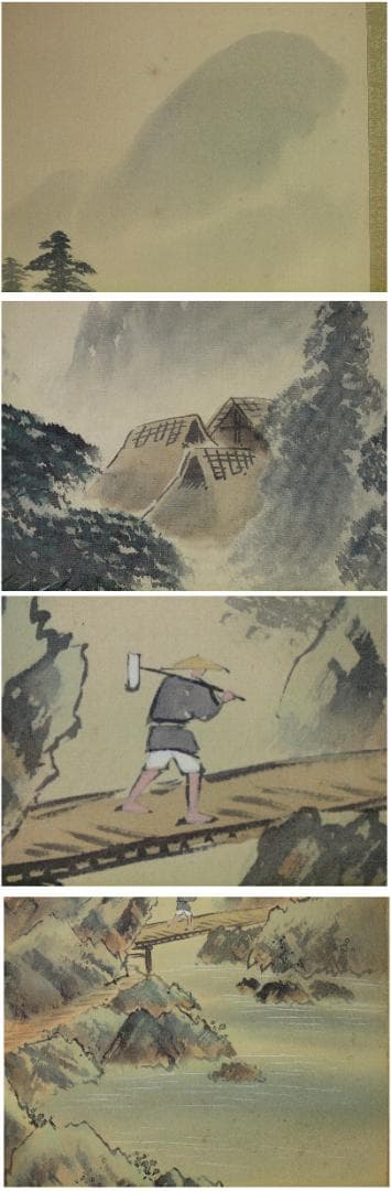 風物図肉筆保証　蔵整理不用品処理　日本　中国<BR> X791C15-1