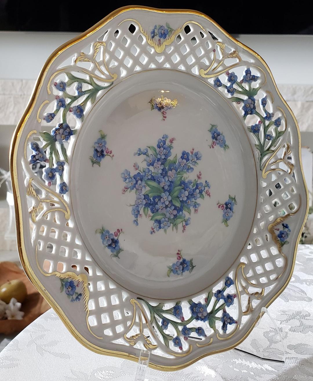 シューマン ⑭ ババリア 勿忘草 ピアス プレート 21.5cm