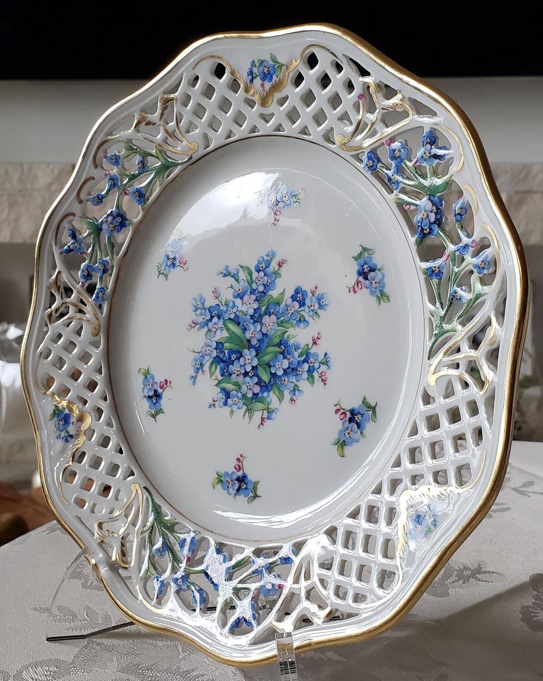 シューマン ⑭ ババリア 勿忘草 ピアス プレート 21.5cm