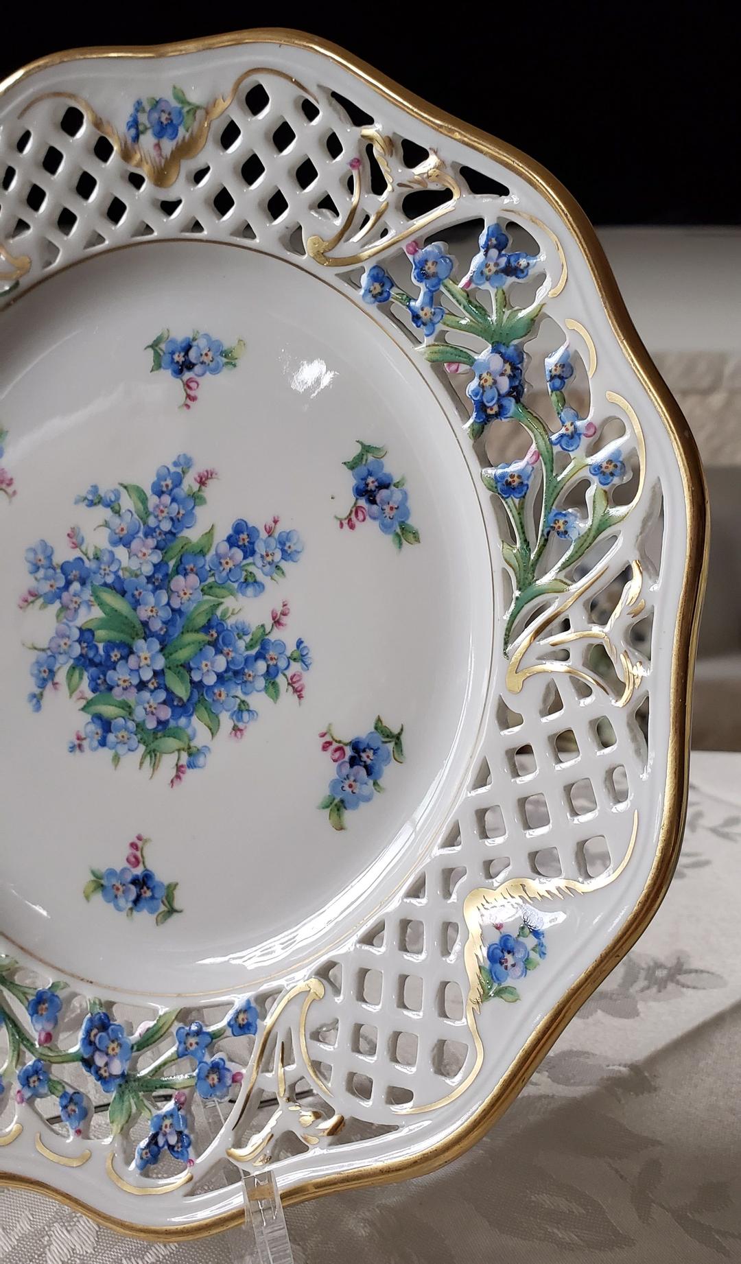 シューマン ⑭ ババリア 勿忘草 ピアス プレート 21.5cm