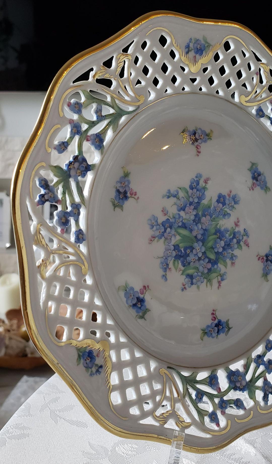 シューマン ⑭ ババリア 勿忘草 ピアス プレート 21.5cm