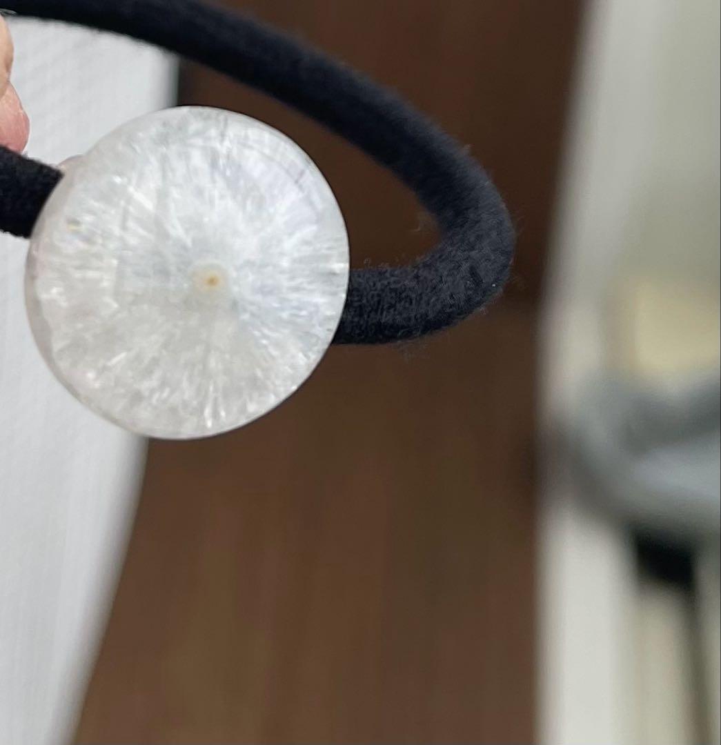 綺麗キラキラソーラークォーツのヘアゴム ブレスレットにも◎