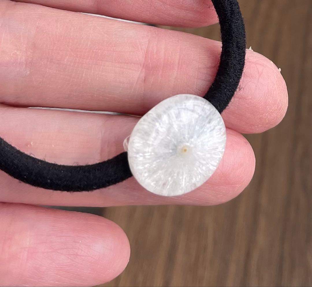 綺麗キラキラソーラークォーツのヘアゴム ブレスレットにも◎