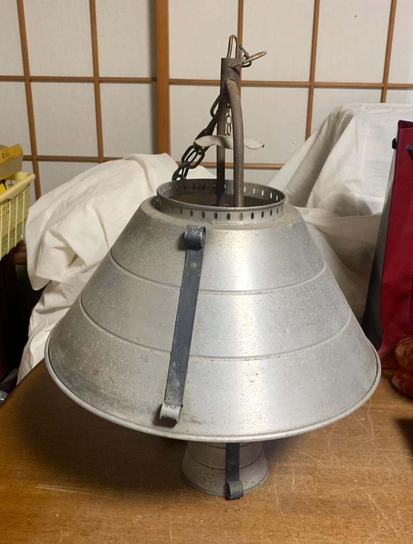 アンティーク!! アルミ製 ペンダントライト ヴィンテージ 現状品!!