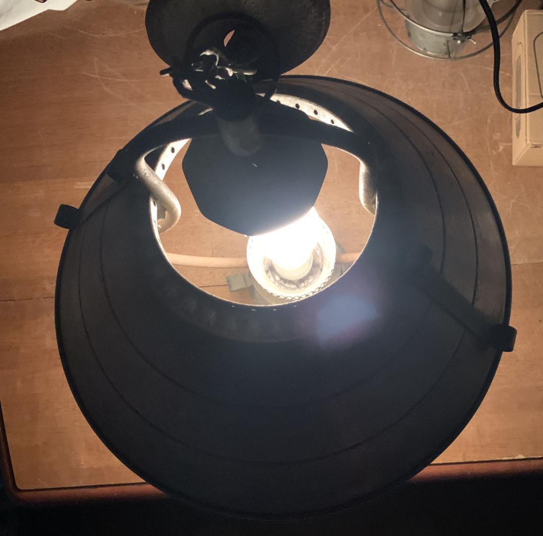 アンティーク!! アルミ製 ペンダントライト ヴィンテージ 現状品!!