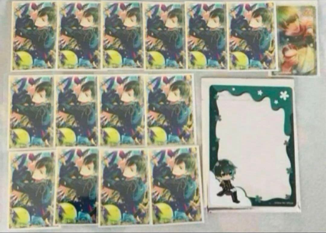 おべいみー　バルバトス　チェキ14枚　カードケース　アクリルカード ピンクハートジャム」 ランダムチェキ風アクリルカード (全8種