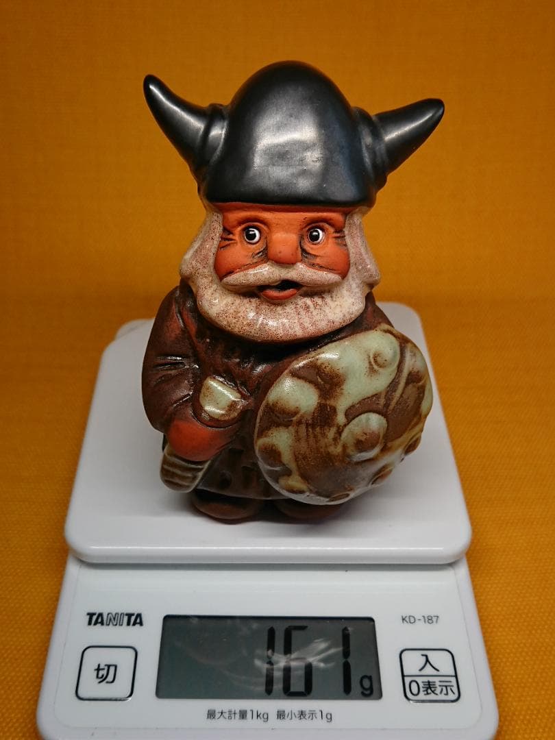 人形　バイキング　陶器　北欧　置物　インテリア　工芸品　美術品　A3324