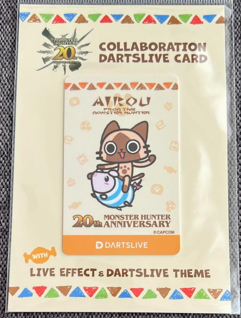 ☆ダーツライブカード モンスターハンター20周年 アイルー - メルカリ