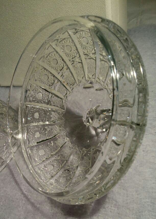 ドイツ製　カットグラス　ボンボニエール