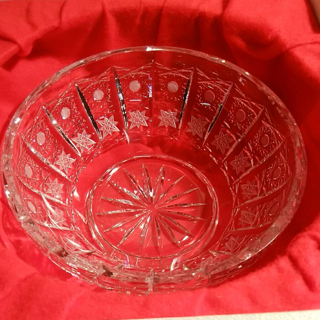 ドイツ製　カットグラス　ボンボニエール