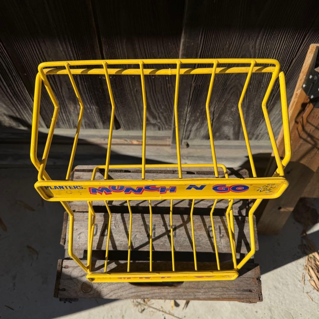 ミスターピーナッツ　ヴィンテージ ストアディスプレイ　ワイヤーラック　什器