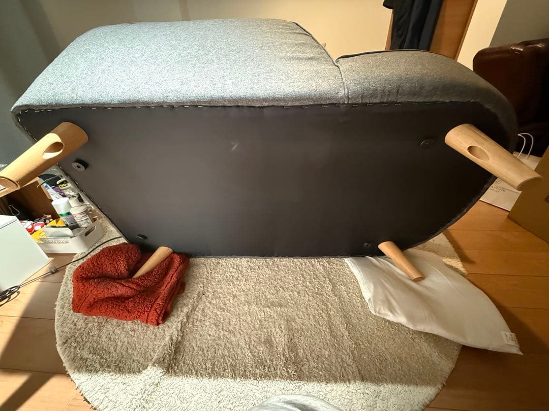 NOCE◆2人掛けソファ◆YU8946B◆グレー