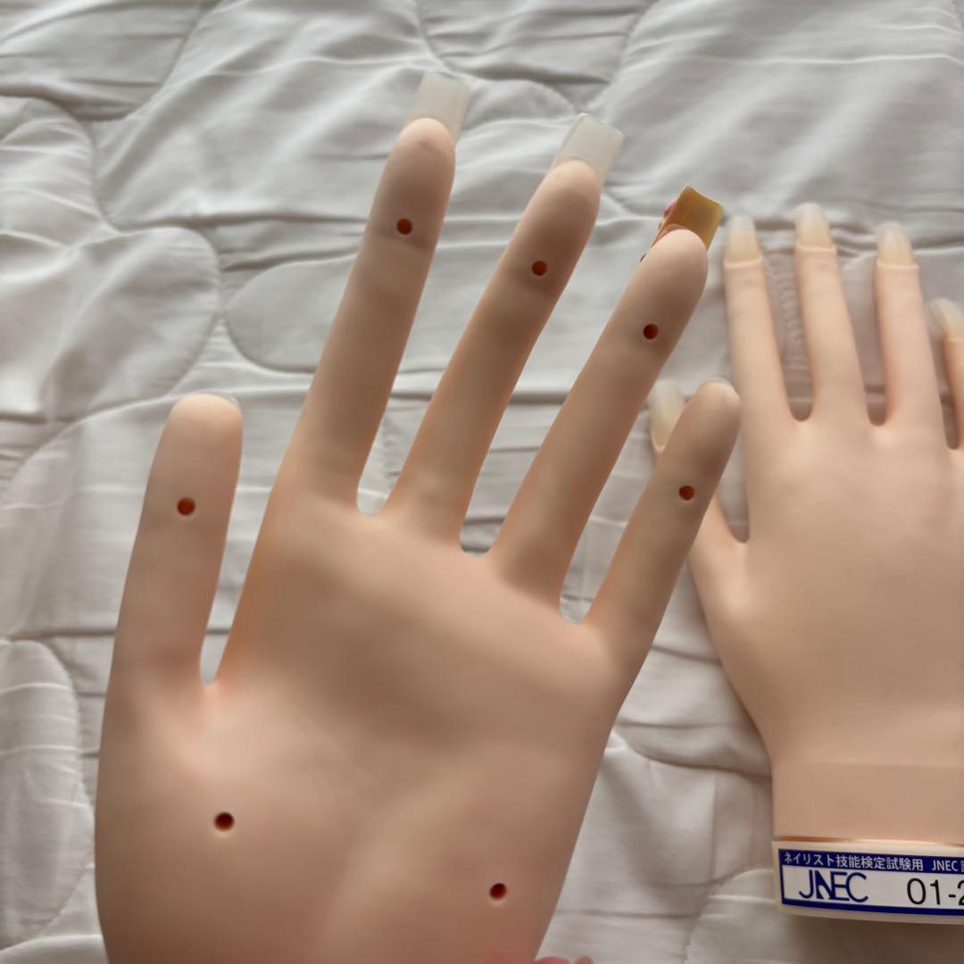 美品　認定モデルハンド　ネイリスト検定　ジェルネイル検定　セット売り