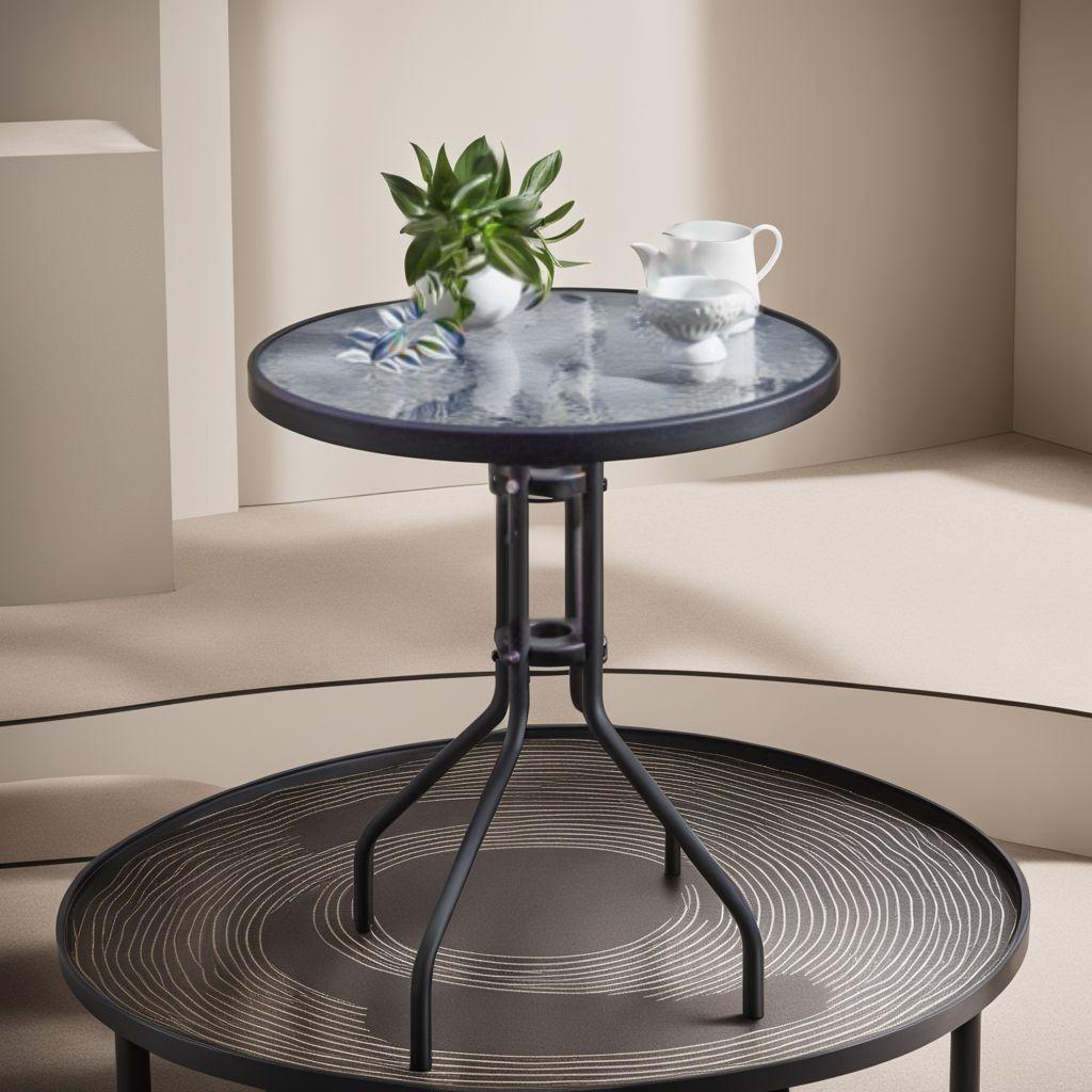 屋外 リラックス空間を美しく演出 テーブル 机 ガラス