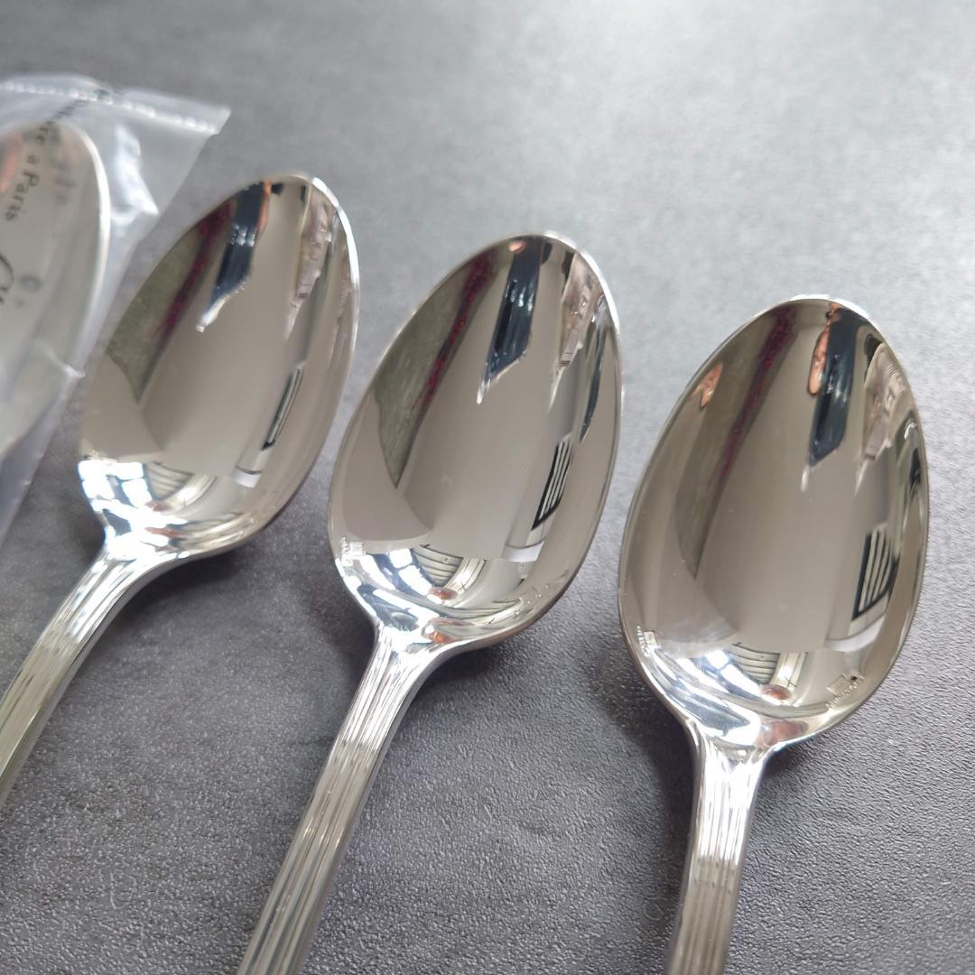希少 美品 クリストフル アルビ デザートスプーン 未開封含む 6点