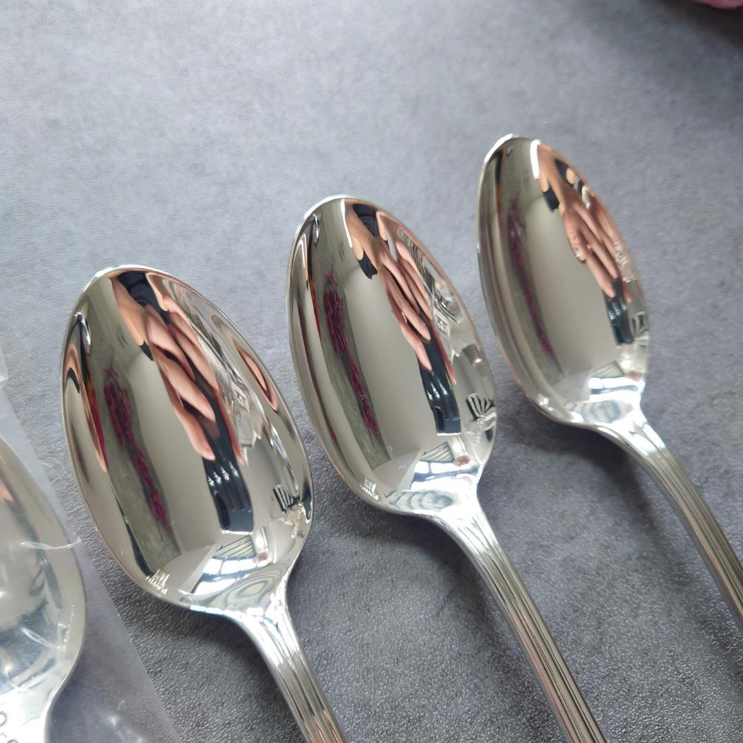 希少 美品 クリストフル アルビ デザートスプーン 未開封含む 6点
