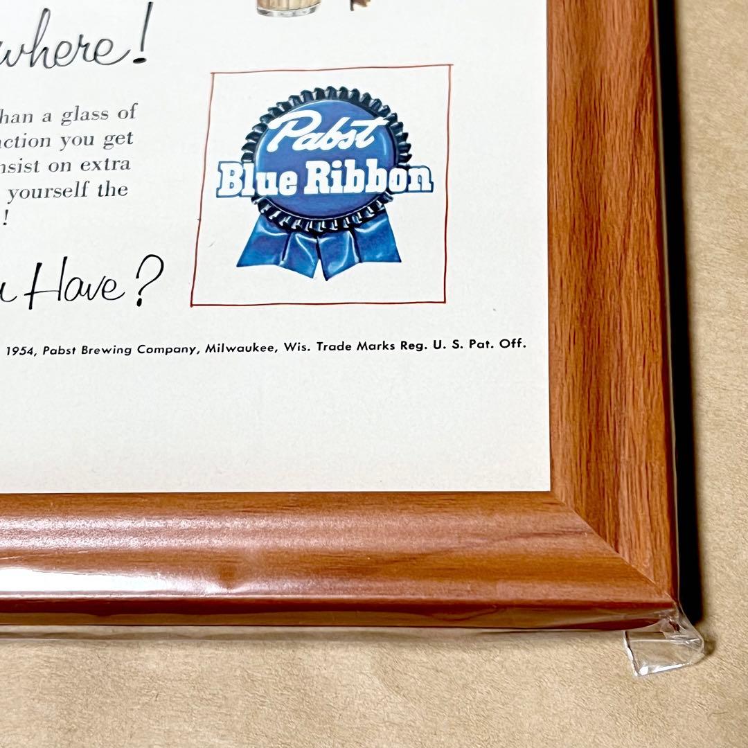希少品！ Pabst Blue Ribbon パブストブルーリボン ポスター広告