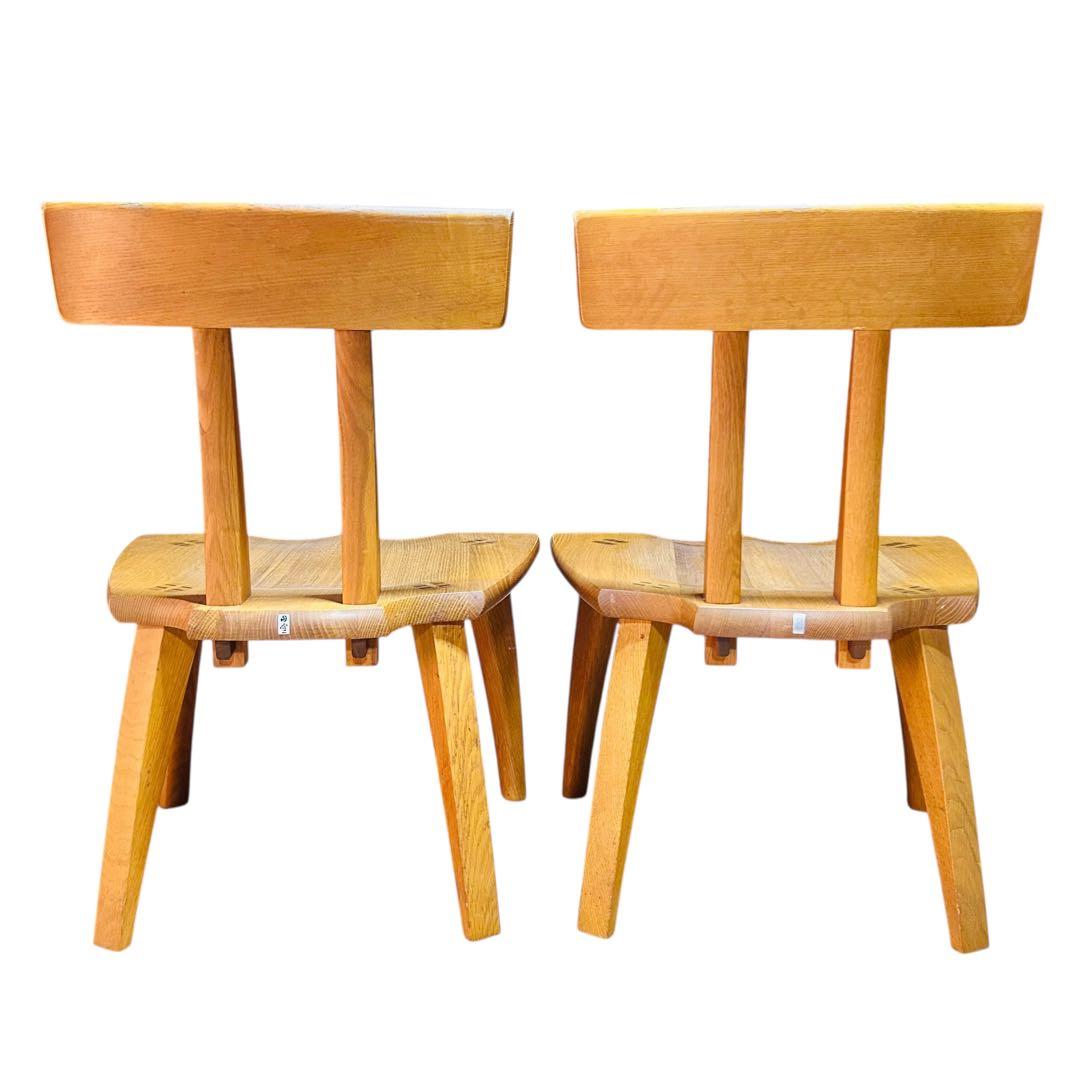 超希少 飛騨産業 円空 ダイニングチェア×2 キツツキ 敏光 テーブル