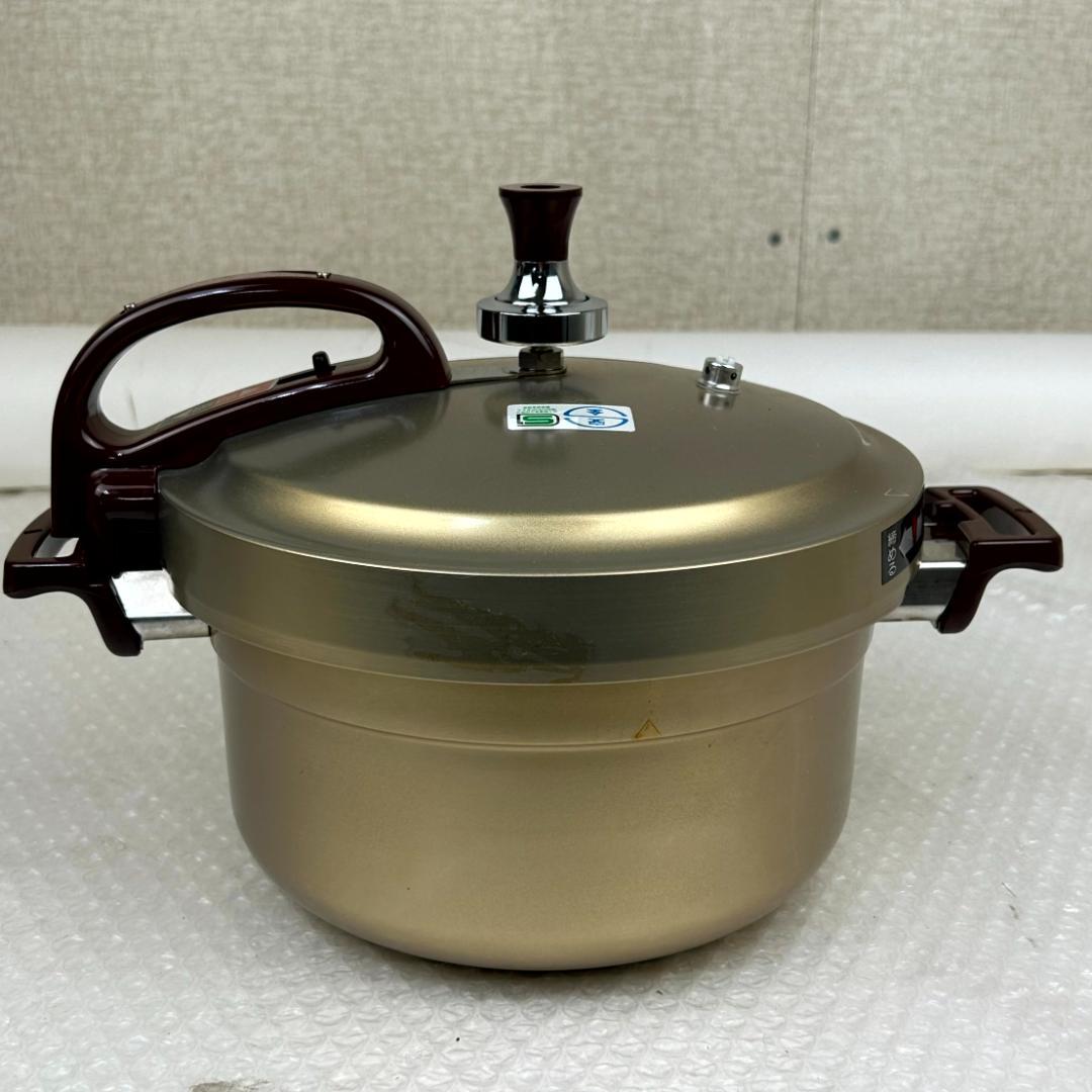 【昭和レトロ】ピースター 圧力鍋 ゴールド 3.5L　関西軽金属工業　新品未使用