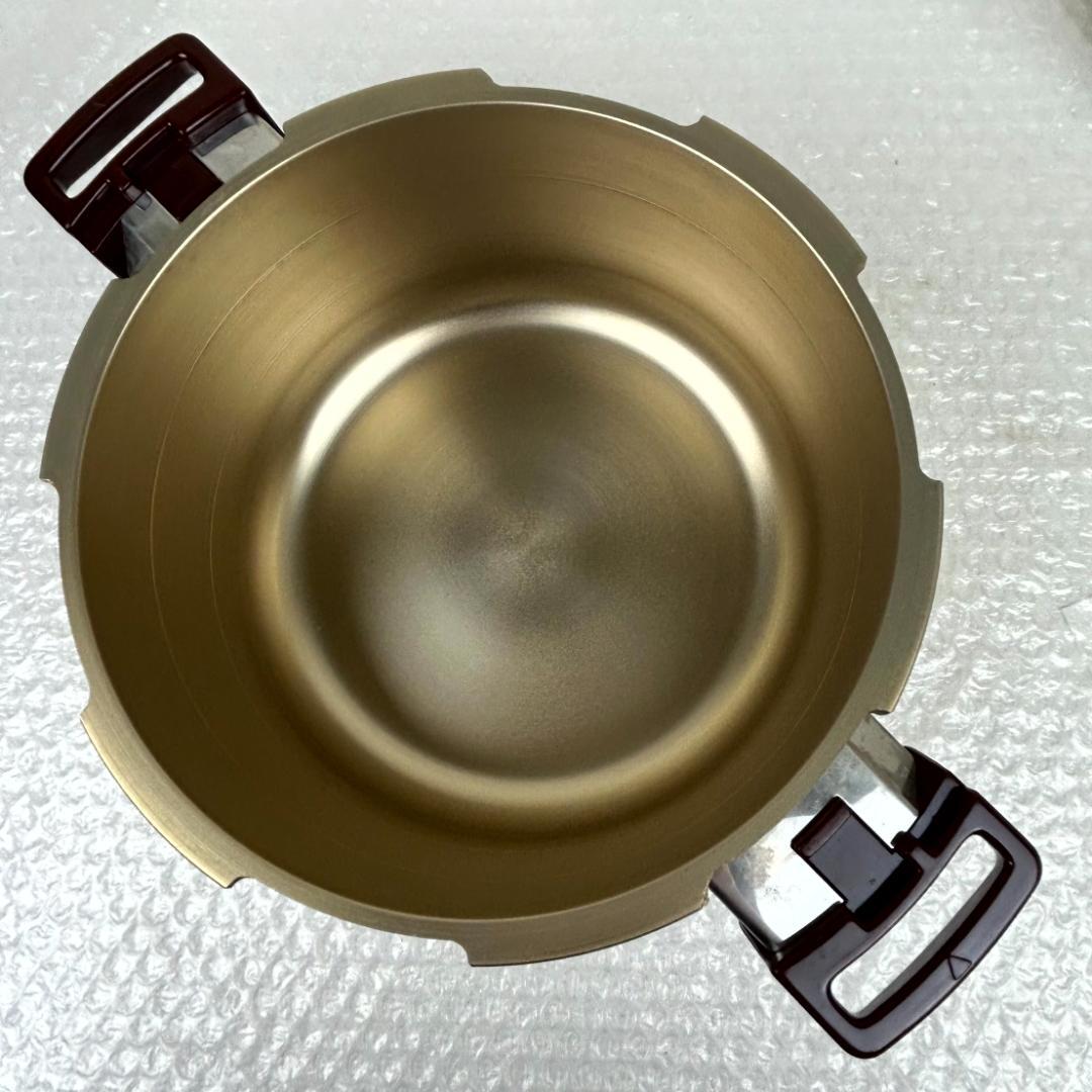 【昭和レトロ】ピースター 圧力鍋 ゴールド 3.5L　関西軽金属工業　新品未使用