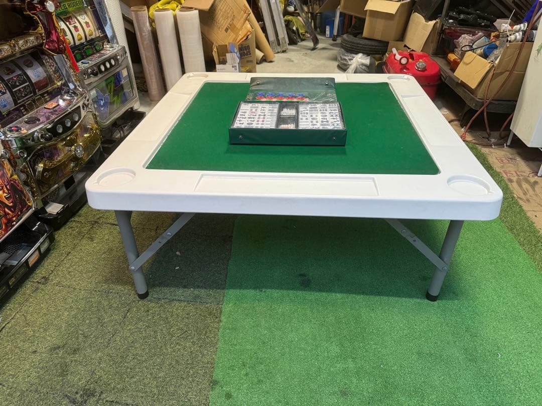 麻雀　折りたたみ式　雀卓　麻雀牌　セット