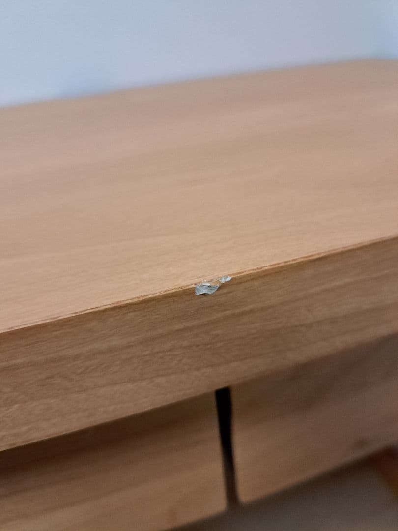 ディノス　 アルダー天然木 アールデザインデスクシリーズ デスク・幅80.5cm