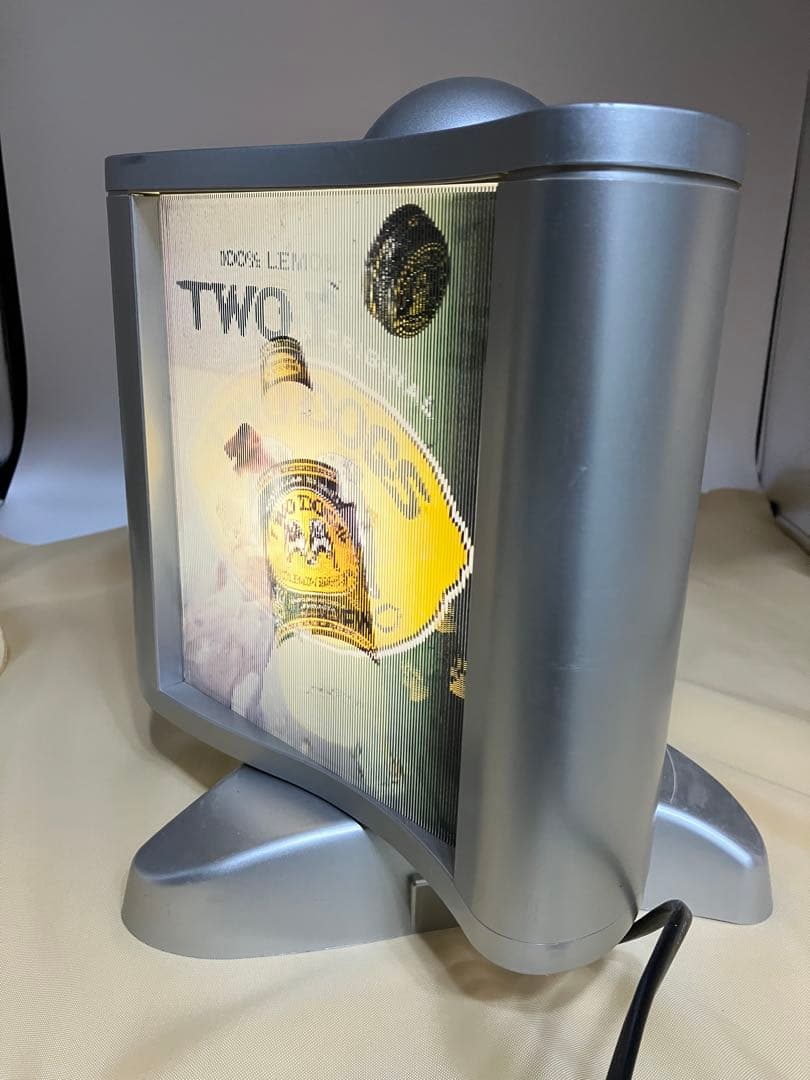 レアTWO DOGS 回転ネオンサイン ディスプレイ看板照明 レンチキュラー