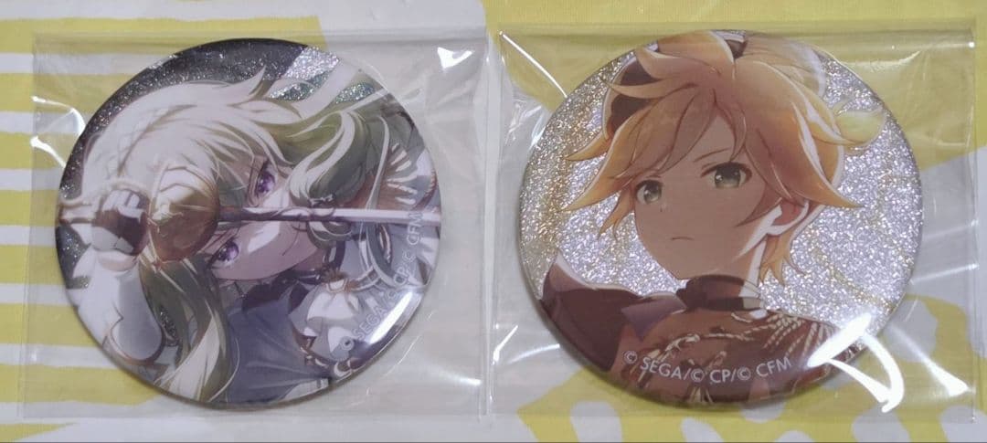 プロセカ 草薙寧々 鏡音レン グリッター缶バッジ グリ缶 48B - メルカリ