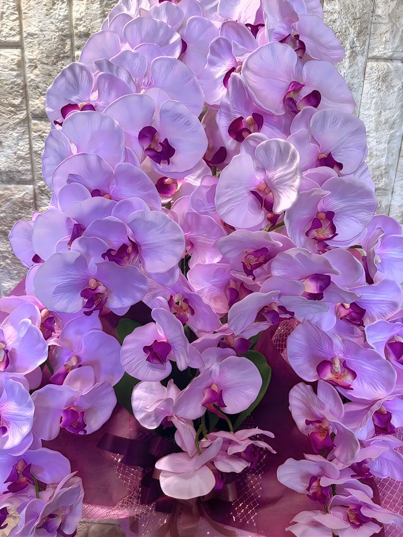 光触媒　人工観葉植物　ウォールグリーン　フェイクグリーン　胡蝶蘭8550