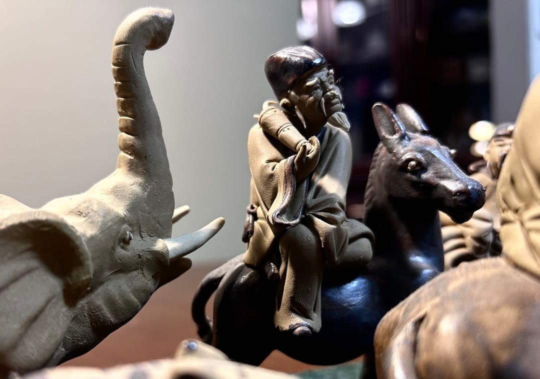 中国美術 工芸品 石湾人形 神獣八仙 (大) - メルカリ