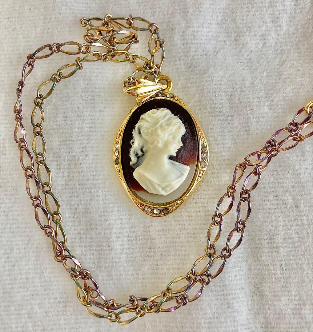 カメオ ネックレス ペンダント - メルカリ