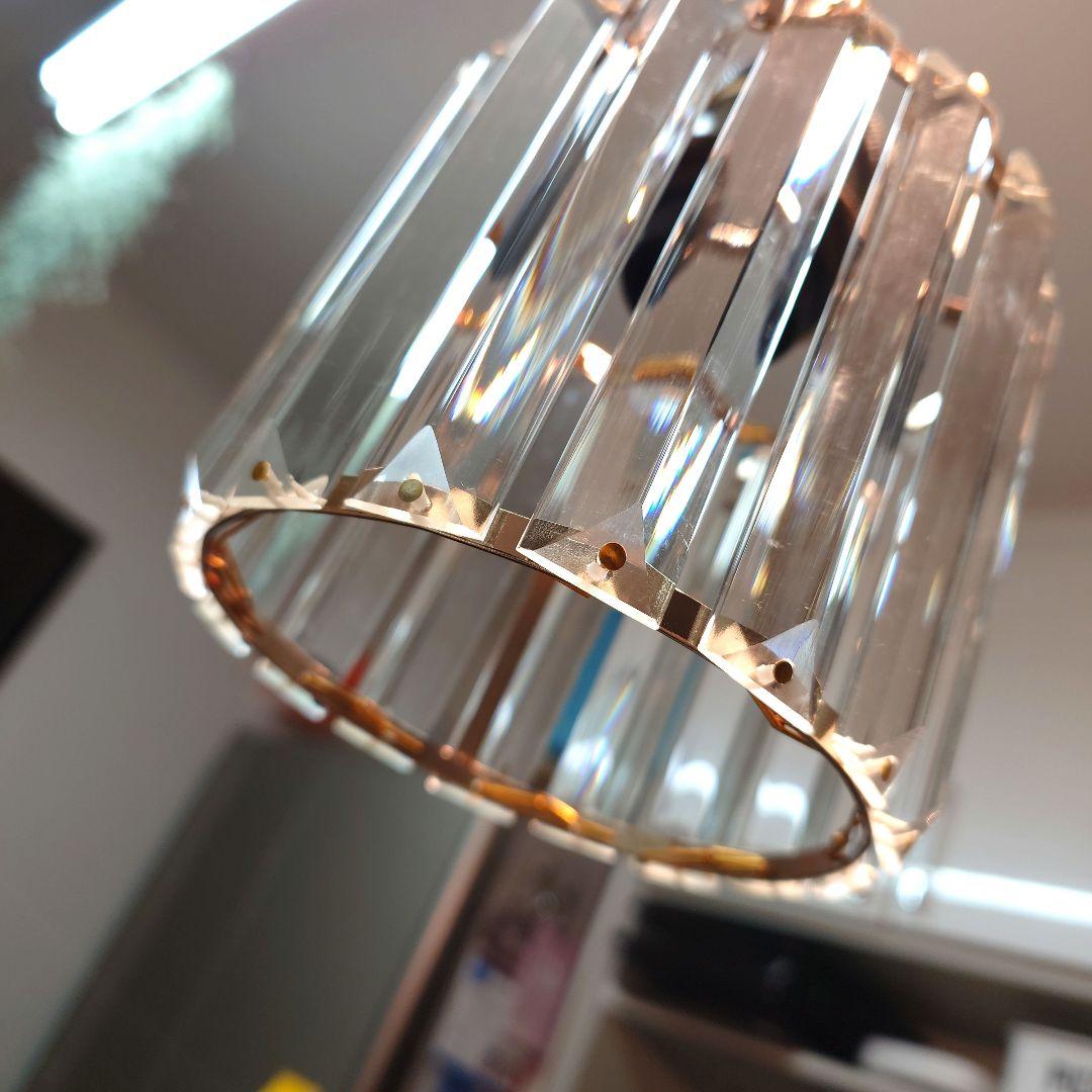 未使用 照明器具 ガラスの吊り下げ ペンダントライト ３灯セット カフェ