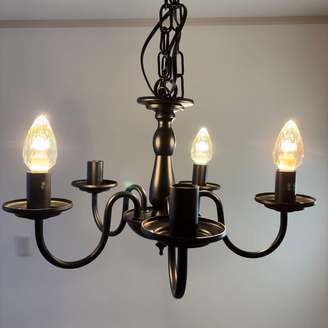 キシマ シャンデリア 5灯 レトロ アンティーク調