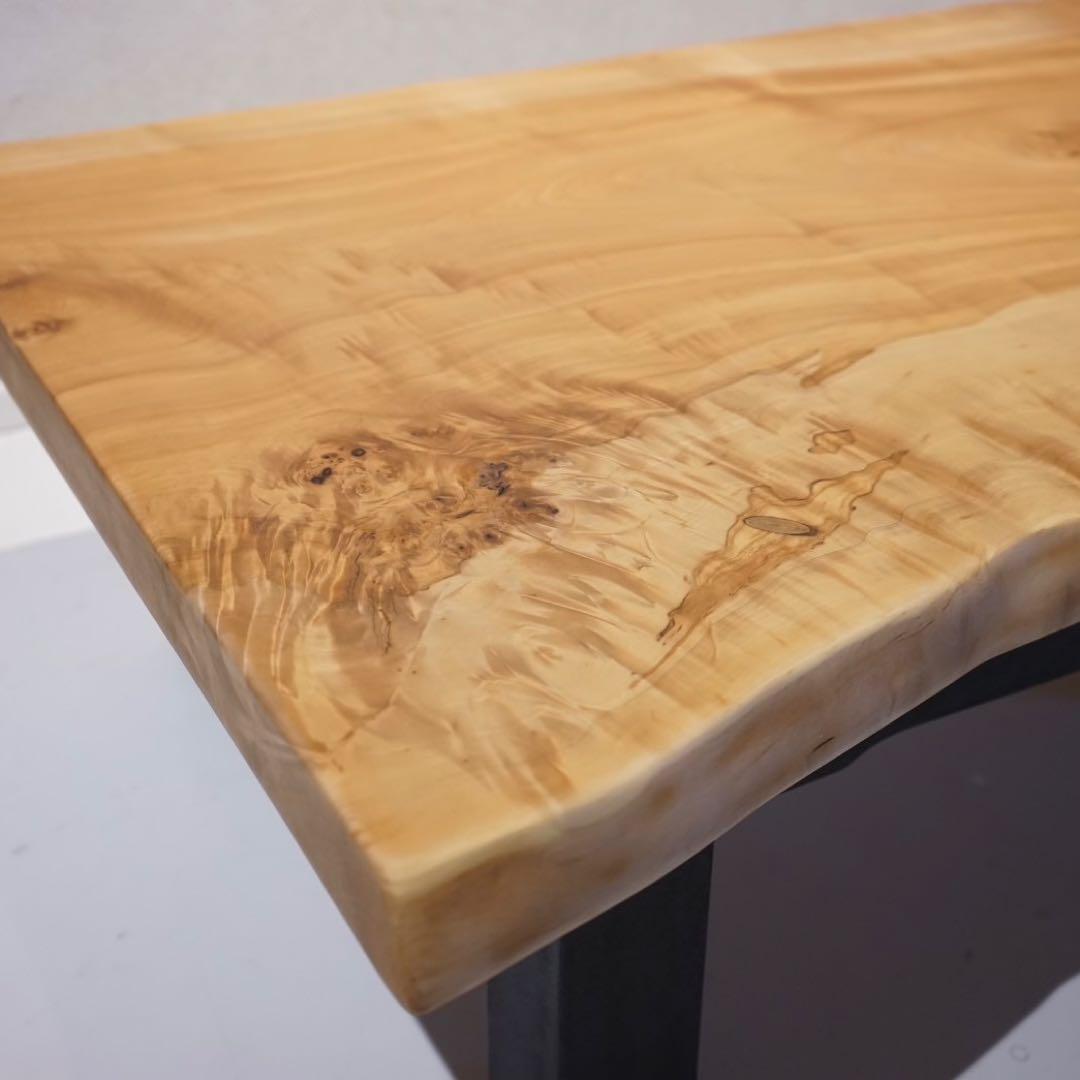 【12/7までの販売】一枚板　ローテーブル　アイアン　座卓