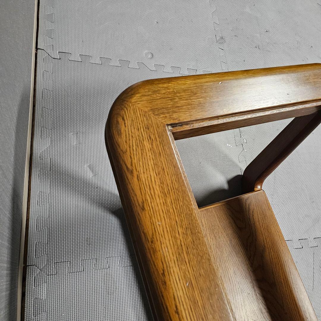 浜本工芸 アンティーク 天然木 ガラスセンターテーブル