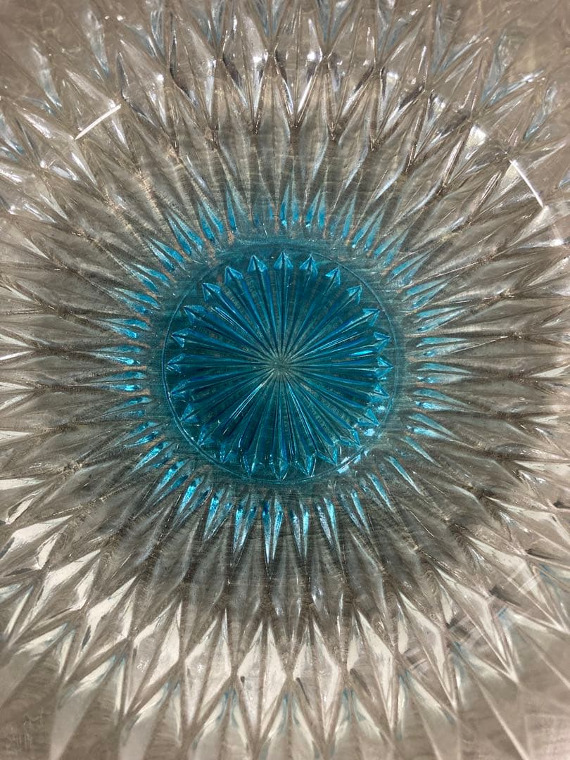 ガラス鉢 そうめん鉢 デザート サラダ ピンク 青 緑 黄色 4個セット レトロ