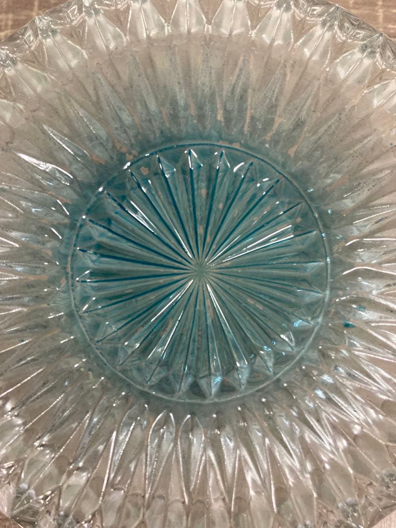 ガラス鉢 そうめん鉢 デザート サラダ ピンク 青 緑 黄色 4個セット レトロ