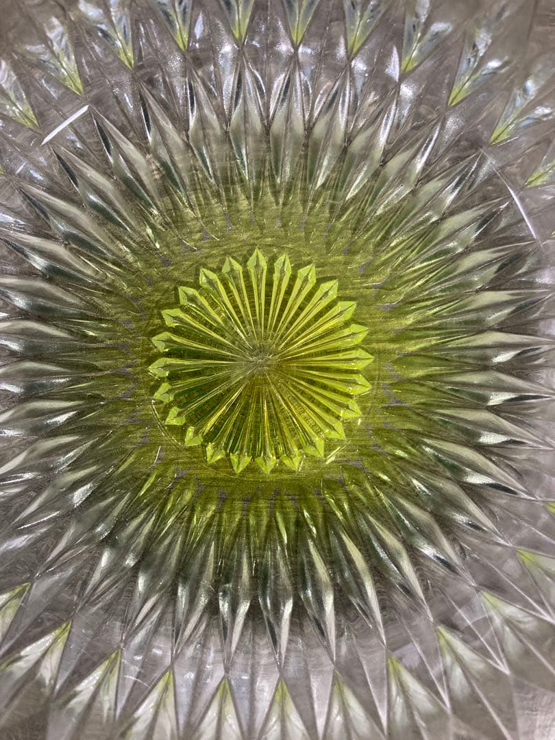 ガラス鉢 そうめん鉢 デザート サラダ ピンク 青 緑 黄色 4個セット レトロ