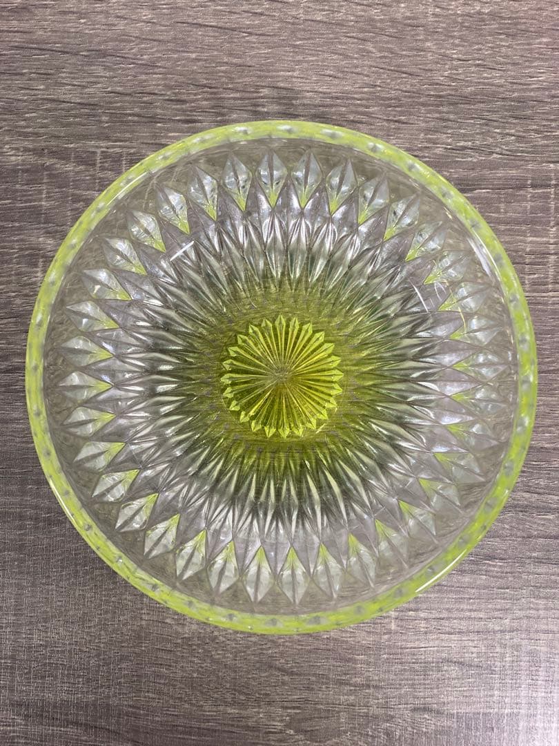 ガラス鉢 そうめん鉢 デザート サラダ ピンク 青 緑 黄色 4個セット レトロ