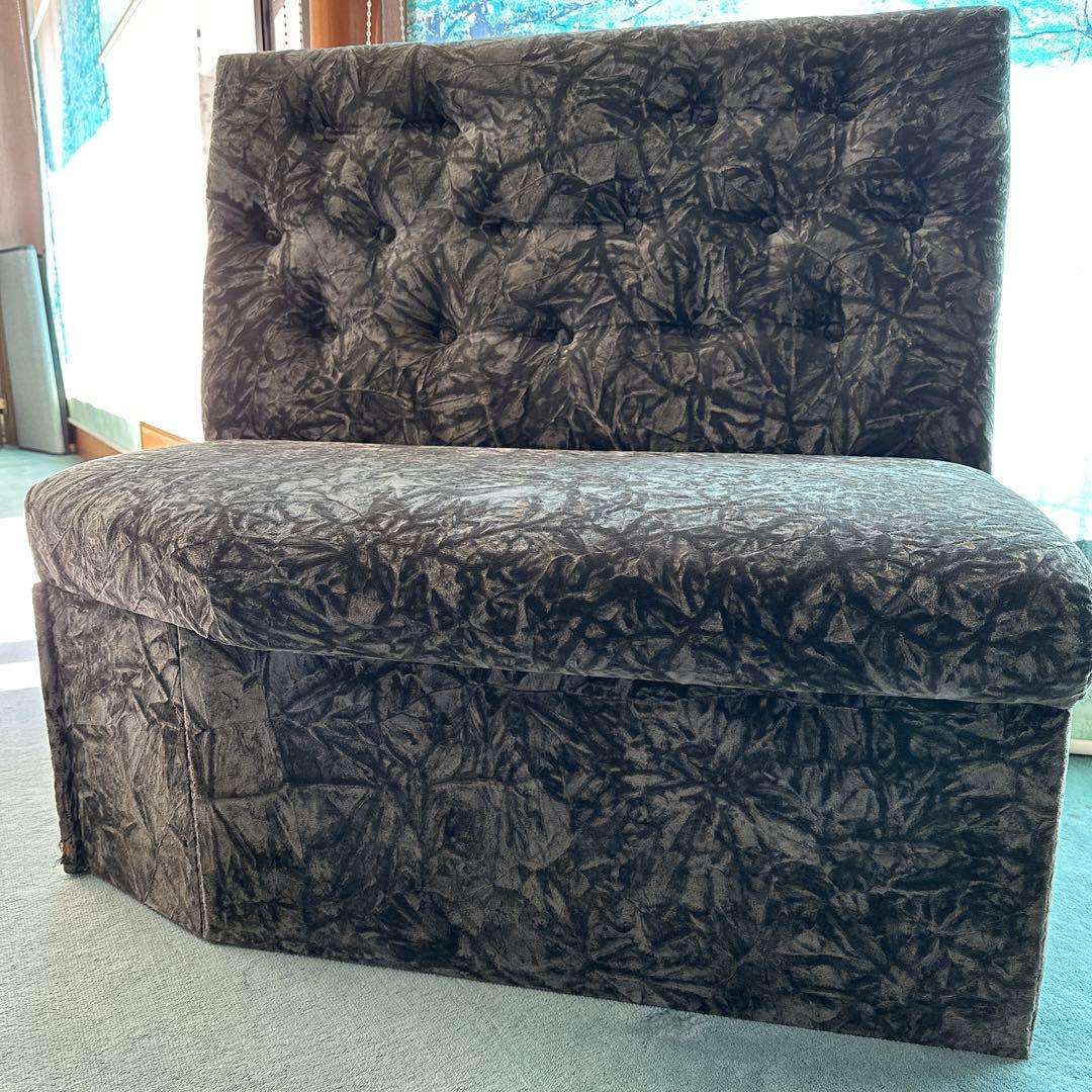 二人掛け　ソファー　グレー